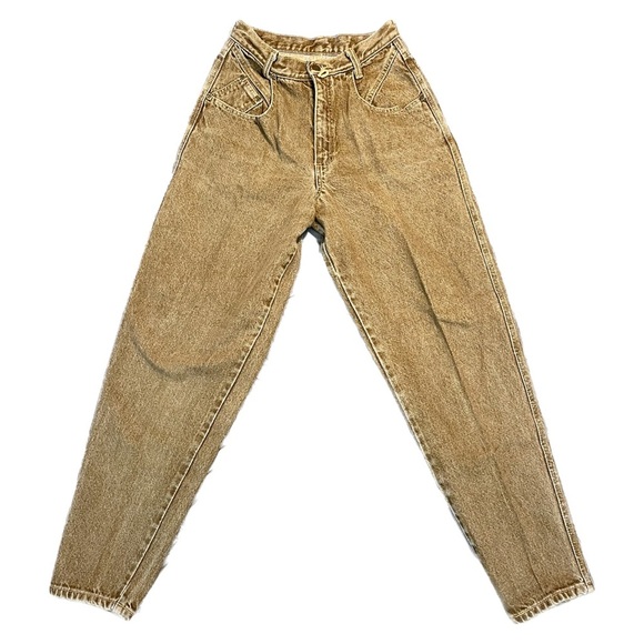 Zena Denim - Vintage 90's Zena Jeanswear High Waist Brown Denim Jeans Size 10